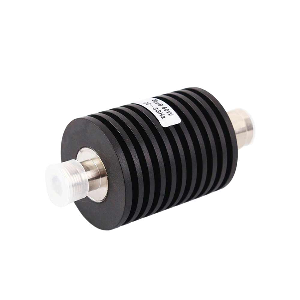 50W RF Coaxial Attenuator Telecom Parts With N Type Connector 3Ghz 1-50Db 1db