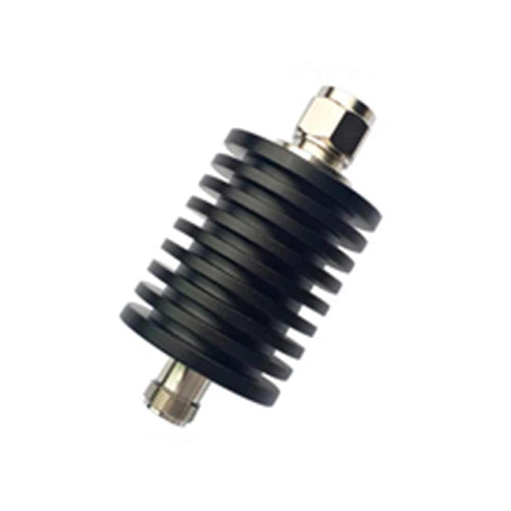 50W RF Coaxial Attenuator Telecom Parts With N Type Connector 3Ghz 1-50Db 30db