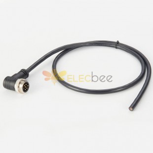 Nmea2000 M7/8 Male 6 Pin Mini Change Right Angle Single Ended Cable 1Meter