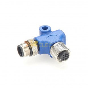 Nmea 2000 M12 Male 5 Pin To Female 5 Pin Connector L Type Right Angle
