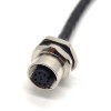 Hembra industrial de los cables M12 8Pin de Ethernet al escudo A de los 30CM AWG24 del enchufe RJ45 un código