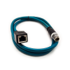 M12 8-poliger X-Code-Stecker auf RJ45-Buchse, hochflexibles Cat6-Industrie-Ethernet-Kabel, PVC-Twisted-Pair-Kabel