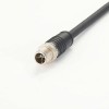 Câble Ethernet Gigabit Cat6A codé M12 X 8 broches mâle à 8 broches femelle 2 mètres