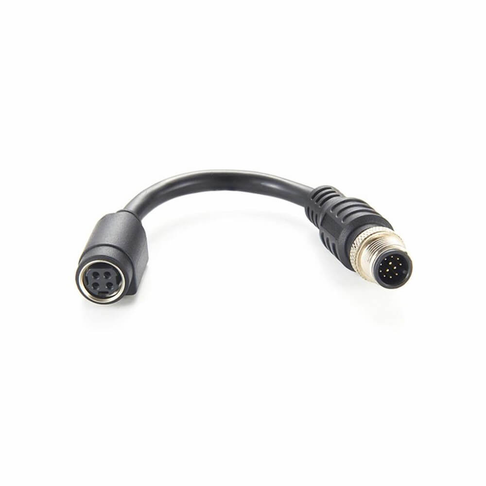 Power Din Female 4 Pin To M12 Male 12 Pin Cable 0.1M