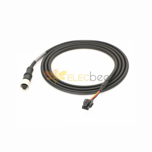 Сенсорный кабель M12, 4 контакта, гнездо к 43645-0400, 1 м