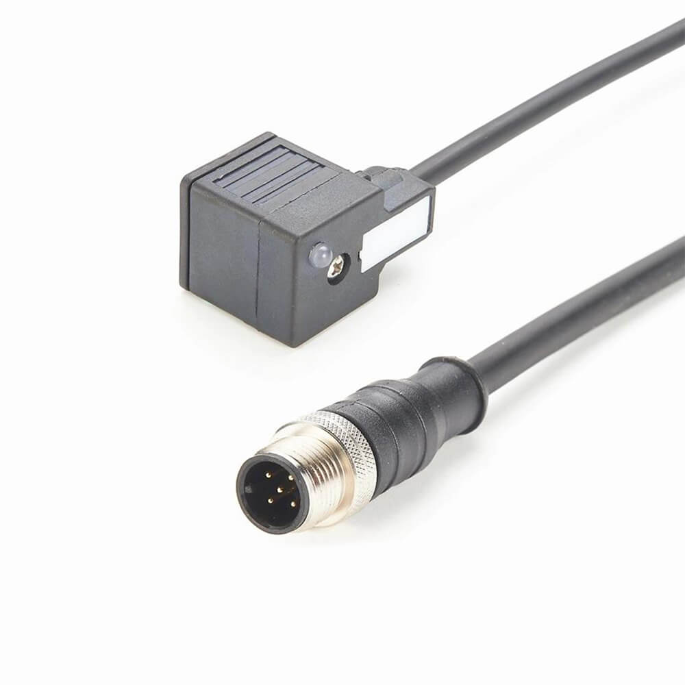 Сенсорный кабель M12, вилка, 5 контактов, к заглушке клапана, 2 м