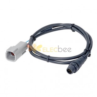 DT04-2P To M12 Male 5Pin Cable Nmea2000 Can Bus Gps Antenna Cable Length 1Meter