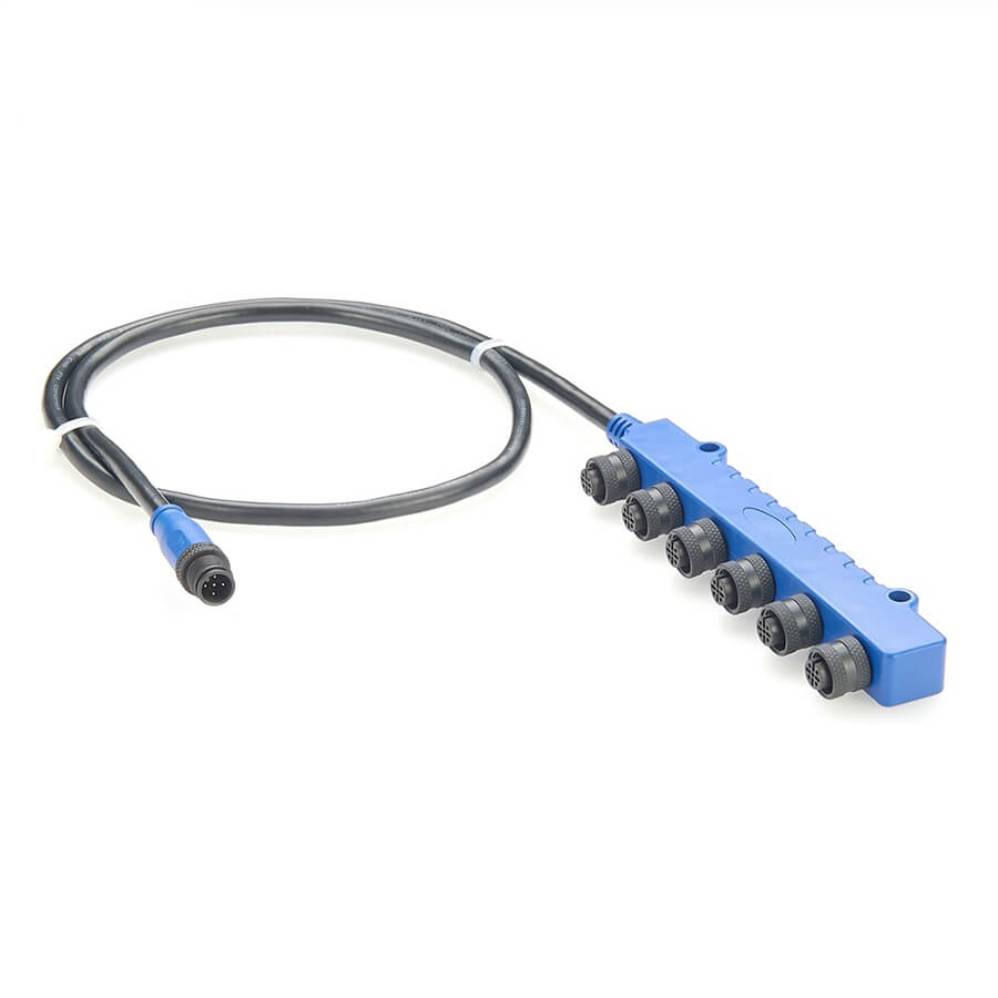 Nmea 2000 T-Connector 6 Ports Cable Length 1Meter 6 Female To Male