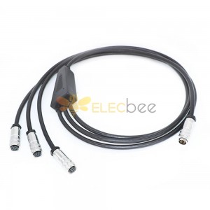 M16 6 pin Male to Aisg 3 Split Cable 8 Pin Female Splitter Cable 1 Meter