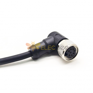 Ret Aisg Control Cable Assembly Right Angle M16 8 Pin Female Single End Cable 3M