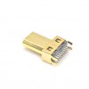 MICROHDMI公头连接器 D型公座夹板1.0MM 接口音频传输