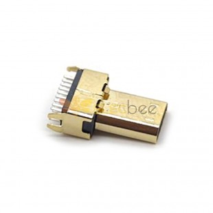 마이크로 HDMI 남성 커넥터 D형 남성 부목 1.0MM 인터페이스 오디오 전송