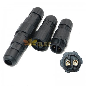 M16 2-Pin Screw Lock Waterproof Connector Male-Female Aviation Plug For Plant Light Dimming