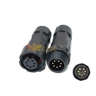 M16 Waterproof IP68 7 Pin Male Female Plug Solder Type LED Power Connector LED Power Connector