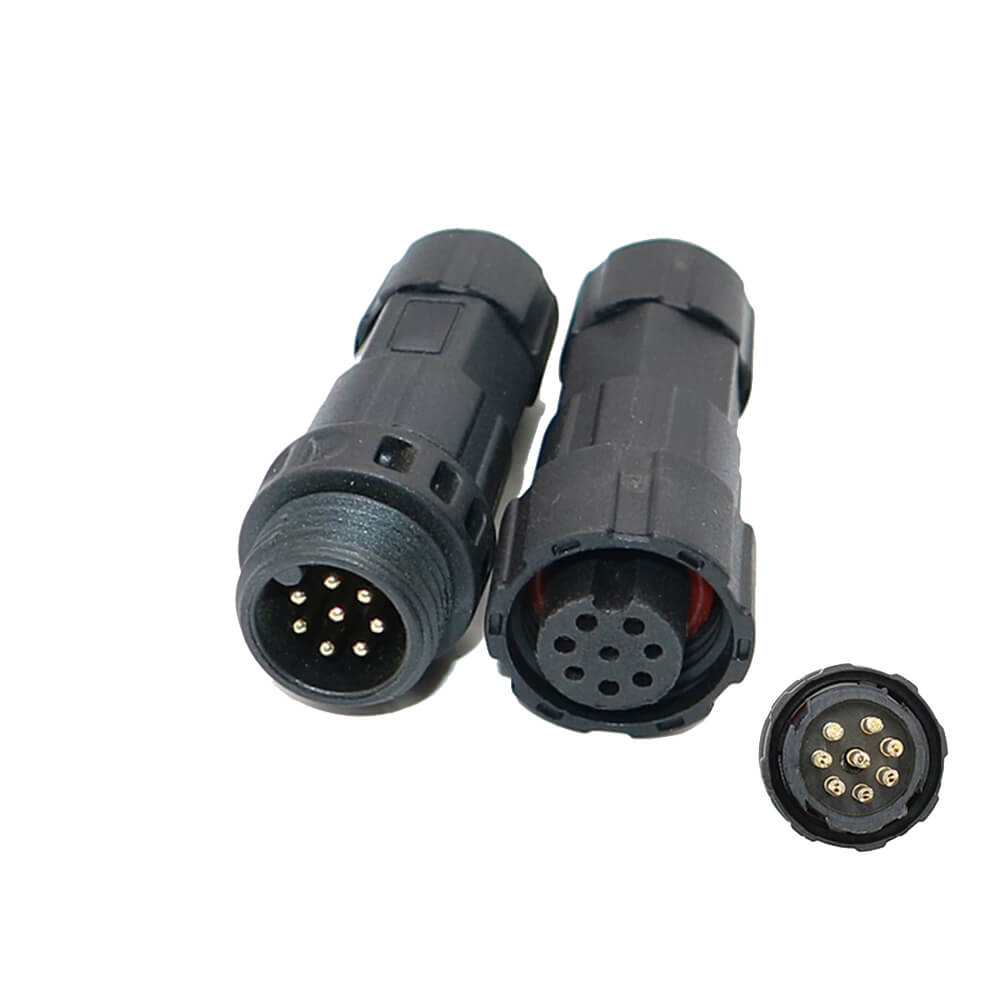 M16 Waterproof LED Power Connector IP68 8 Pin Male Female Plug Welding Electrical Wire Connector