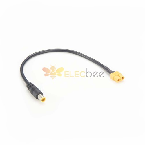 Efficient Battery Power with XT60 to DC male Extension Cable 1 Meter
