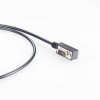 Adaptador serie USB 2,0 macho con Chip FTDI a RS232 DB9, Cable de transferencia de datos en ángulo izquierdo macho, longitud de 1M