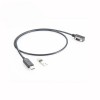 FTDI USB A 2.0 公头转 RS232 DB9 公头左弯串口电缆 长度 2 米
