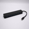  Docking Station Type C to 7-in-1 USB3.0 HUB with BC Fast Charge External Power Hole