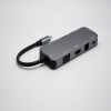 Docking station USB Type-C para hub USB 3.0x4 + HDMI + VGA + conector de telefone de 3,5 mm TRRS + RJ45 + SD + TF + USB PD