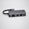 Docking station USB Type-C to USB3.0x4 hub+HDMI+VGA+3.5mm phone jack TRRS +RJ45 +SD + TF +USB PD