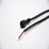 M10 3pin 连接器带 0.2M 长电缆公母 3*0.3㎜² LED 防水电缆