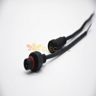 M15 2Pin Connector IP67 Waterproof 0.2M length Cable Male Female Connector for LED