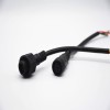 M19 PVC 5Pin мужской и женский винтовой соединитель для AC / DC IP67 Нейлон Водонепроницаемый 0,2 м Длина 5 * 0,5㎜² кабель для светодиода