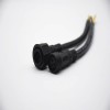 M19 PVC Gold- Plated Copper 3Pin Male And Female Screw Joint Connector For AC/DC IP67 Waterproof 0.2M Length 3*1.5㎜² Nylon Cable For LED
