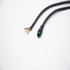 M6 Green Rubber Core 5Pin Male And Female Connector IP67 Nylon White Waterproof 0.2M Length 5*0.2㎜² Cable For LED