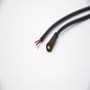 M6 Yellow Rubber Core 3Pin Male And Female Connector IP67 Nylon White Waterproof 0.2M Length 3*0.2㎜² Cable For LED