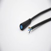 M8 Blue Rubber Core 4Pin Male And Female Connector For AC/DC IP67 Nylon Waterproof 0.2M Length 4*0.2㎜² Cable For LED