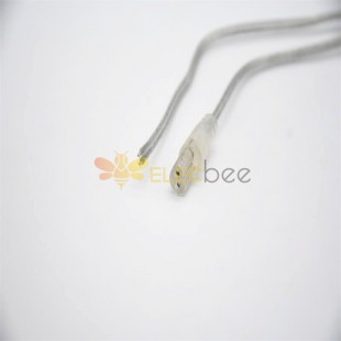 Transparent Double Wire 2Pin Male And Female Connector For AC/DC IP67 Nylon Waterproof Cable For LED