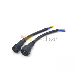 M25 PVC 3Pin Stecker für AC/DC IP67 Nylon wasserdicht 0,2 m Länge 3 * 2,5㎜² Kabel männlich und weiblich Schraubverbinder für LED