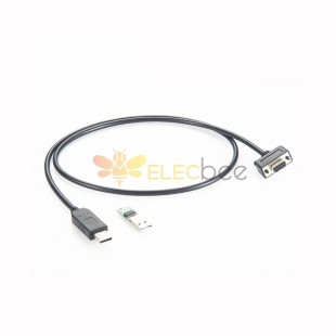USB 2.0 RS232 オス FTDI - DB9 メス シリアル ポート ケーブル ケーブル長 2m