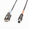 USB 3.1 Type C 轉 DC 公頭電源電纜，用於快速充電