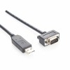 USB2.0 公头转 FTDI RS232 DB9 公头串口适配器延长电缆