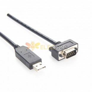 USB2.0 公頭轉 FTDI RS232 DB9 公頭串列埠轉接器延長電纜