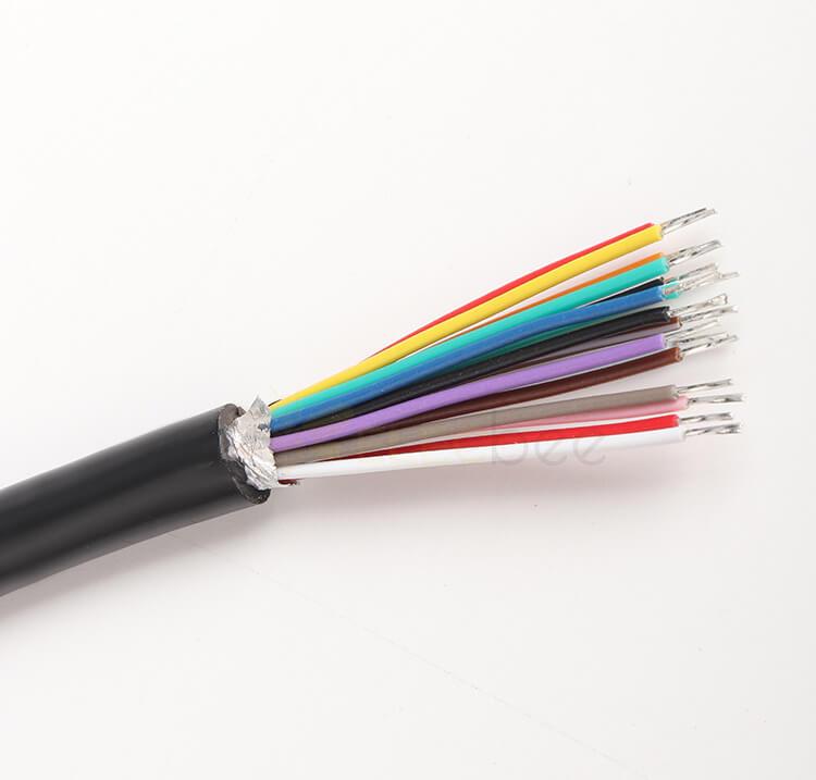 Longitud de cable OBD2 del cable de extensión del cable Elm327 del solo extremo hembra de 16 pines Longitud de cable los 0.6M