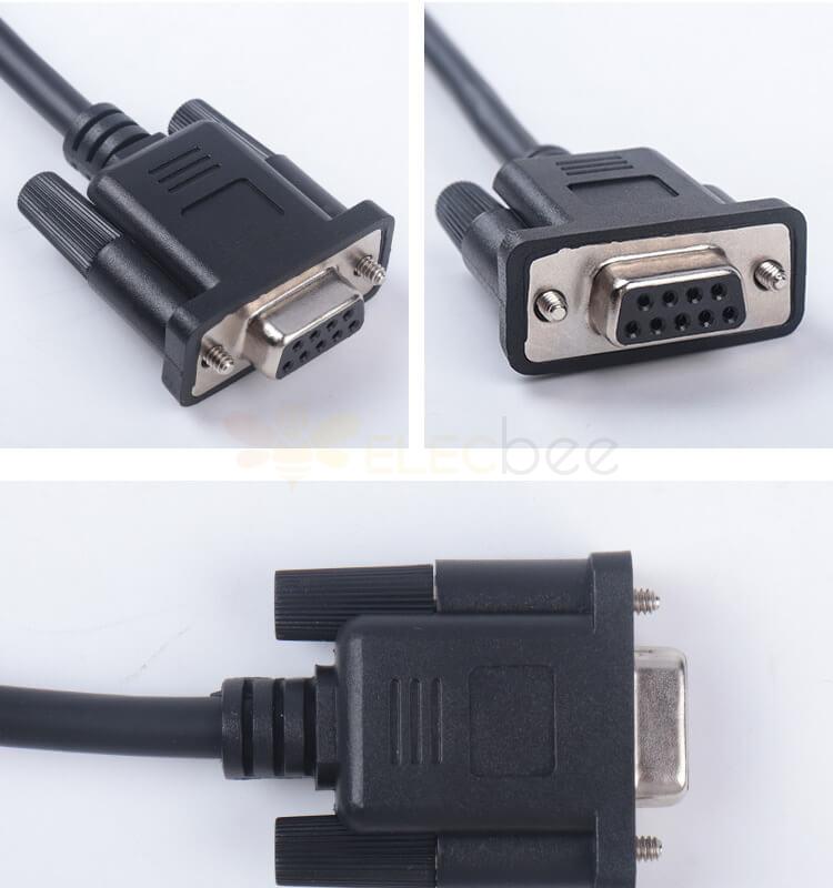 OBD2 16 Pin Male To DB9 Female Rs232 OBD2 Cable Length 1.1M