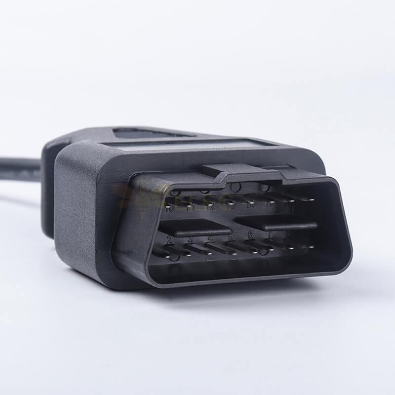 OBD2 Male To Dual DB9 Female And OBD Female Rs232 Diagnostic Tools Cable 1M