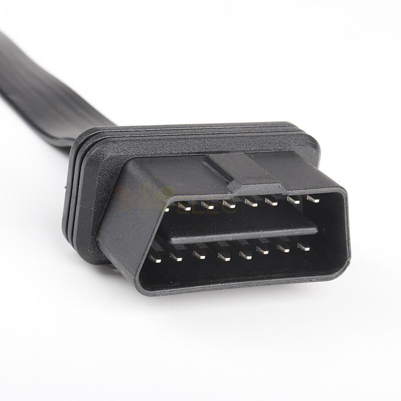 Automobile OBD2 Male To 3 Female Extension Cable 16 Pin 0.5M Diagnostic Cable