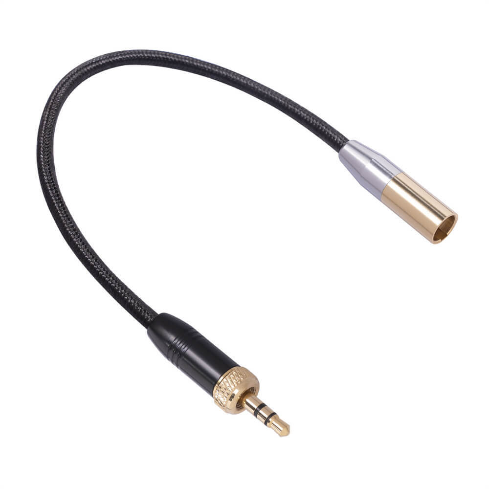 Câble de microphone mâle 3,5 mm vers mini XLR 3 broches mâle 0,3 m