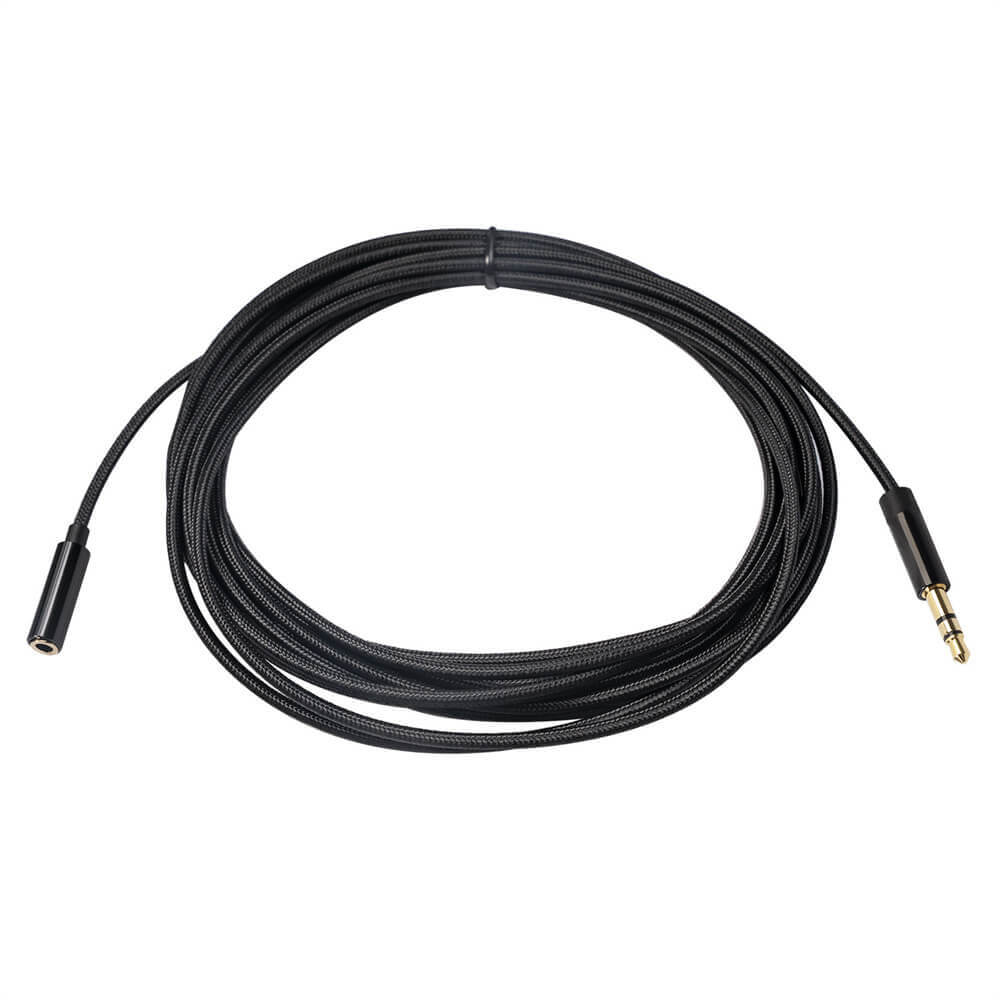 Aux-Kabel 3,5 mm Audio-Verlängerungskabel Klinke 1 m Stecker auf Buchse Kopfhörerkabel für Auto-Kopfhörer-Lautsprecher