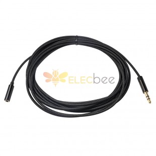 Cable auxiliar Cable de extensión de audio de 3,5 mm Jack 1M Cable de auriculares macho a hembra para altavoz de auriculares de coche