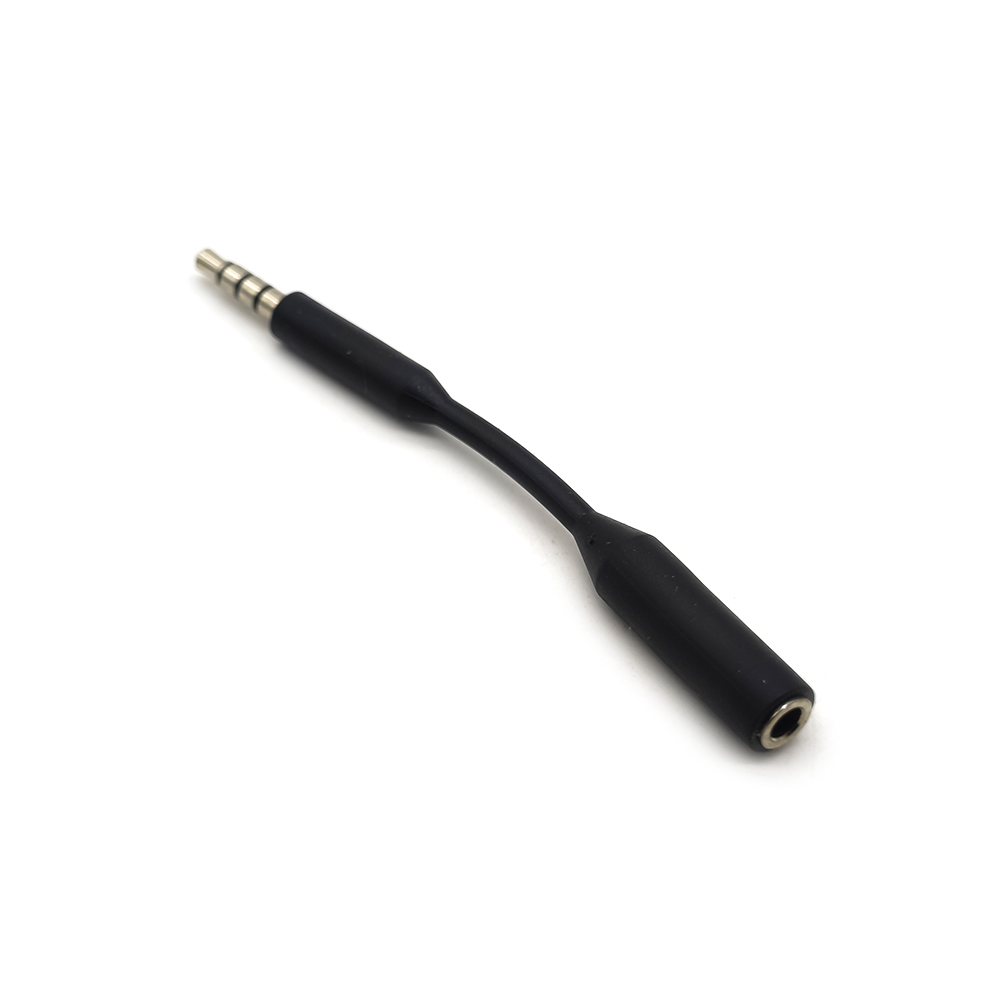 Fone de ouvido auxiliar Cabo de extensão de 3,5 mm 0,1 m - Extensor de áudio macho para fêmea Adaptador de tomada auxiliar Adaptador de cabo de fio Conector de plugue para iPhone