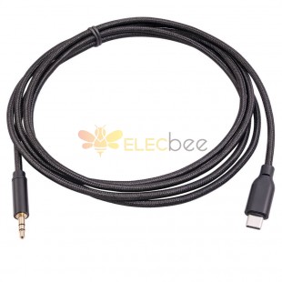 HIFI Decoding Chip For Android Mobile Phone Computer Type-C Male To 3.5mm Male Stereo Audio Cable 1 Meter