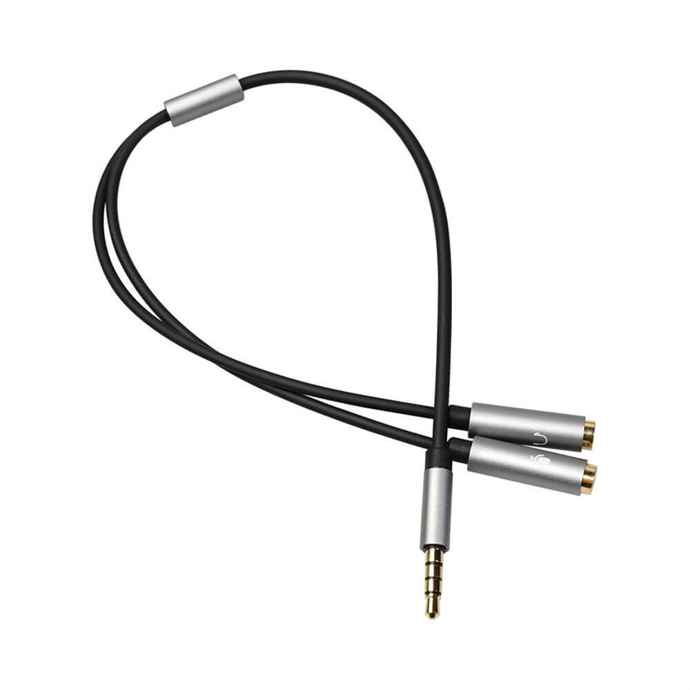 Stecker Auf 2 Weibliche 3,5mm Mic Kopfhörer Splitter Audio Kabel 0,2 M Jack Mic Audio Y Splitter Aux Verlängerung adapter Kabel Für PC