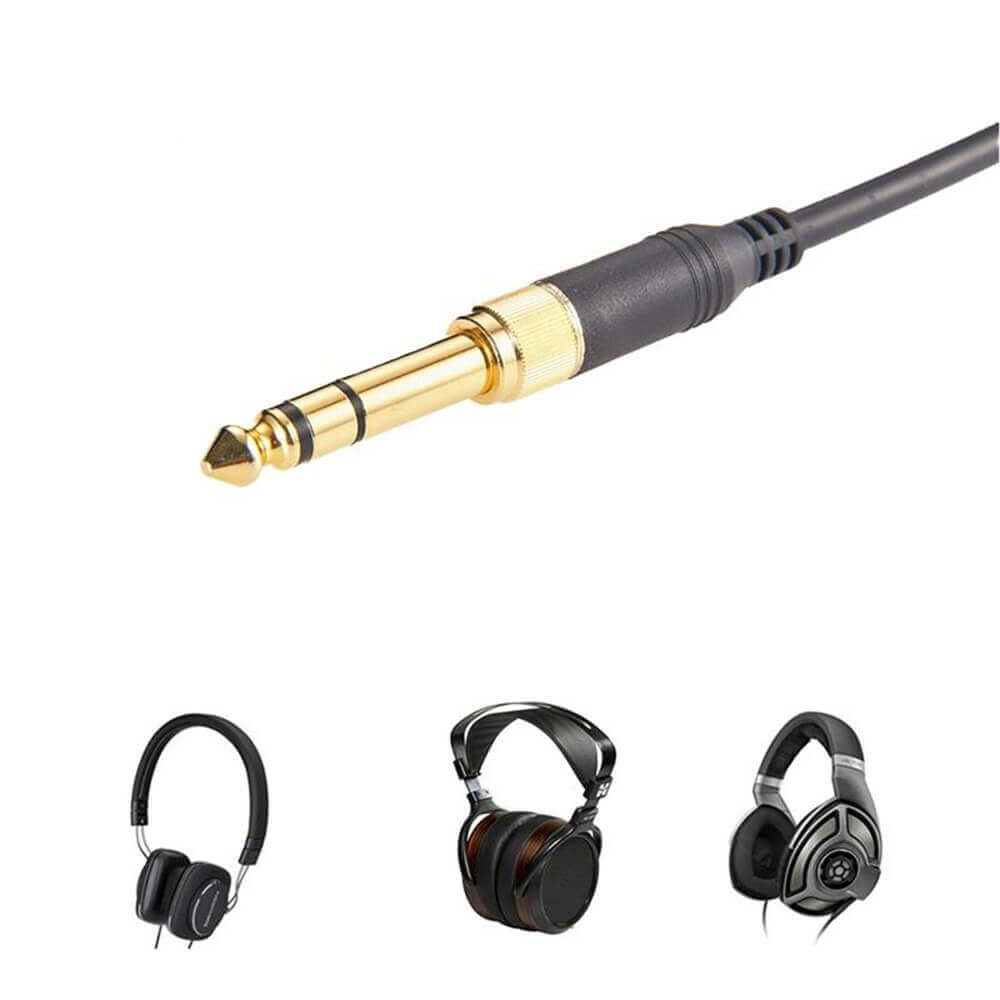 Sennheiser Hd700 Cable compatible con auriculares Cable de audio de repuesto Cables de 3,5 mm macho a conector de 6,35 mm