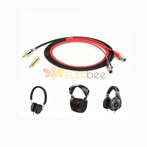 Sennheiser Hd700 Cable compatible con auriculares Cable de audio de repuesto Cables de 3,5 mm macho a conector de 6,35 mm